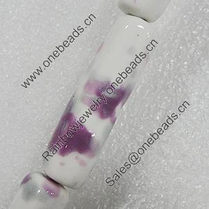 Ceramics Beads, Tube 41x11mm Hole:2.5mm, Sold by Bag