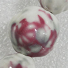 Ceramics Beads, Flower 22mm Hole:2mm, Sold by Bag