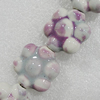 Ceramics Beads, Flower 24mm Hole:3.5mm, Sold by Bag