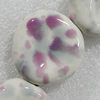 Ceramics Beads, Nugget 33x33mm Hole:3.5mm, Sold by Bag