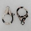 Zinc Alloy Lobster Claw Clasp, 36x24mm Hole:4mm, Sold by Bag