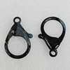 Zinc Alloy Lobster Claw Clasp, 36x24mm Hole:4mm, Sold by Bag