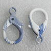 Zinc Alloy Lobster Claw Clasp, 32x18mm Hole:3.5mm, Sold by Bag