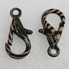 Zinc Alloy Lobster Claw Clasp, 28x16mm Hole:3mm, Sold by Bag