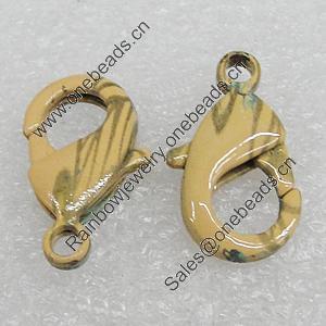 Copper Lobster Claw Clasp, 19x11mm Hole:2.5mm, Sold by Bag