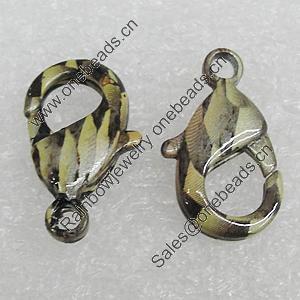 Copper Lobster Claw Clasp, 19x11mm Hole:2.5mm, Sold by Bag