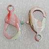 Copper Lobster Claw Clasp, 15x9mm Hole:2mm, Sold by Bag
