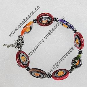 NO-Magnetic Bracelet, Lengh About:7.5-Inch, Sold by Strand