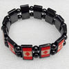 Nonmagnetic Bracelet, width Approx:18mm, Length Approx:7.1-inch, Sold by Strand