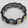 Nonmagnetic Bracelet, width Approx:18mm, Length Approx:7.1-inch, Sold by Strand