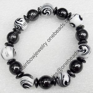 Nonmagnetic Bracelet, width Approx:12mm, Length Approx:7.8-inch, Sold by Strand