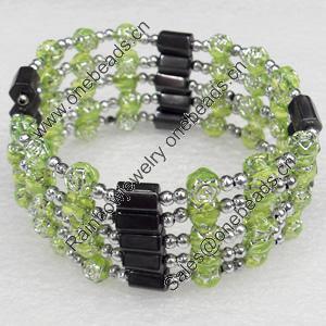 Magnetic Bracelet, width Approx:27mm, Length Approx:5.5-inch, Sold by Strand