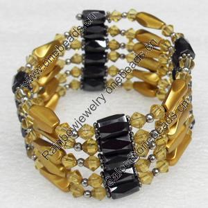 Magnetic Bracelet, width Approx:27mm, Length Approx:5.5-inch, Sold by Strand