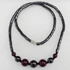 Non-Magnetic Hematite Necklace, Lengh Approx:17.7-inch, Sold by Strand