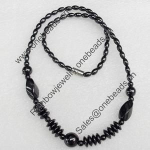 Magnetic Hematite Necklace, Lengh Approx:17.7-inch, Sold by Strand