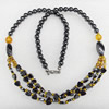 Non-Magnetic Hematite Necklace, Lengh Approx:17.7-inch, Sold by Strand