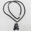 Non-Magnetic Hematite Necklace, Pendant:18x21mm, Lengh Approx:17.7-inch, Sold by Strand
