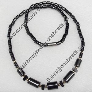 Magnetic Hematite Necklace, Lengh Approx:17.7-inch, Sold by Strand