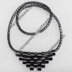 Non-Magnetic Hematite Necklace, Lengh Approx:17.7-inch, Sold by Strand