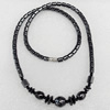 Non-Magnetic Hematite Necklace, Lengh Approx:17.7-inch, Sold by Strand