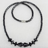 Non-Magnetic Hematite Necklace, Lengh Approx:17.7-inch, Sold by Strand