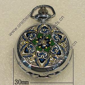 Pocket Watch, Watch:about 30mm, Sold by PC