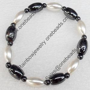 Magnetic Bracelet, width Approx:8mm, Length Approx:7.1-inch, Sold by Strand