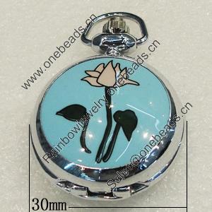 Pocket Watch, Watch:about 30mm, Sold by PC