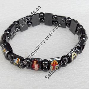 Nonmagnetic Bracelet, width Approx:12mm, Length Approx:7.1-inch, Sold by Strand