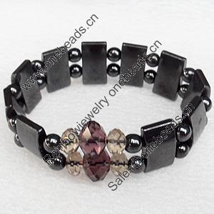 Magnetic Bracelet, width Approx:19mm, Length Approx:7.1-inch, Sold by Strand