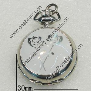 Pocket Watch, Watch:about 30mm, Sold by PC