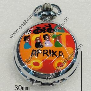 Pocket Watch, Watch:about 30mm, Sold by PC