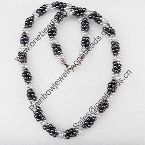 Nonmagnetic Hematite Necklace, Length Approx:17.7-inch, Sold by Strand