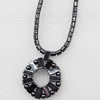 Nonmagnetic Hematite Necklace, Pendant:32x40mm, Length Approx:17.7-inch, Sold by Strand