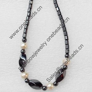 Nonmagnetic Hematite Necklace, Length Approx:17.7-inch, Sold by Strand