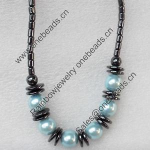 Nonmagnetic Hematite Necklace, Length Approx:17.7-inch, Sold by Strand