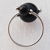  Gemstone Finger Rings, 12mm, Sold by Box