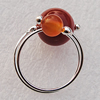  Gemstone Finger Rings, 12mm, Sold by Box