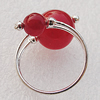  Gemstone Finger Rings, 12mm, Sold by Box