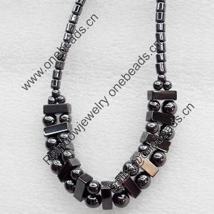 Nonmagnetic Hematite Necklace, Length Approx:17.7-inch, Sold by Strand