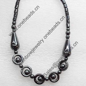 Nonmagnetic Hematite Necklace, Length Approx:17.7-inch, Sold by Strand