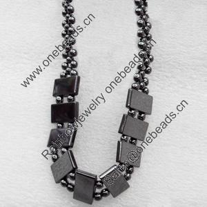 Nonmagnetic Hematite Necklace, Length Approx:17.7-inch, Sold by Strand