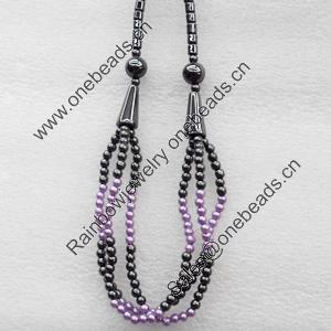 Nonmagnetic Hematite Necklace, Length Approx:17.7-inch, Sold by Strand