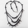 Nonmagnetic Hematite Necklace, Length Approx:17.7-inch, Sold by Strand