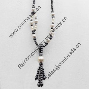 Nonmagnetic Hematite Necklace, Length Approx:17.7-inch, Sold by Strand