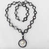 Nonmagnetic Hematite Necklace, Length Approx:17.7-inch, Sold by Strand