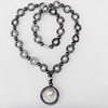 Nonmagnetic Hematite Necklace, Length Approx:17.7-inch, Sold by Strand