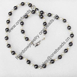 Nonmagnetic Hematite Necklace, Length Approx:17.7-inch, Sold by Strand