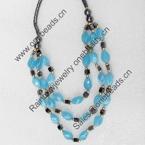 Nonmagnetic Hematite Necklace, Length Approx:17.7-inch, Sold by Strand