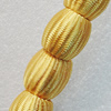 Woven Beads, Drum 17x16mm Hole:3.5mm, Sold by Bag